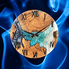 Nautical Charm Epoxy Wall Clock