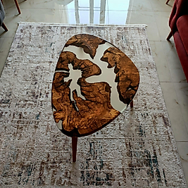 Golden Veins Epoxy Coffee Table