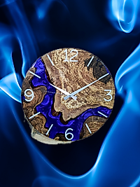 Royal Amethyst Epoxy Wall Clock